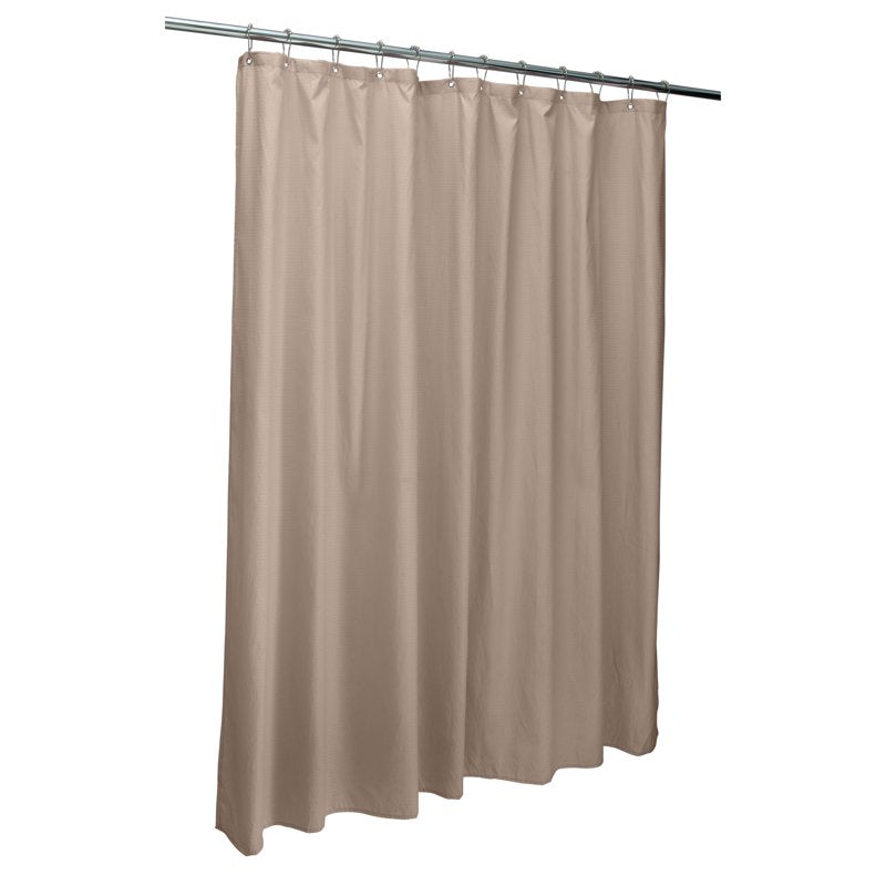 Taupe Microfiber Soft Touch Shower Curtain Liner - Bath Bliss