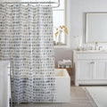 Bath Bliss Speck Pattern PEVA Shower Curtain - Blue Pattern