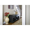 Espresso Entryway Bench with Shoe Storage and Drawers
