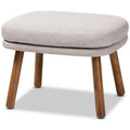 Lovise Ottoman - Mid-Century Modern Design with Foam Padding