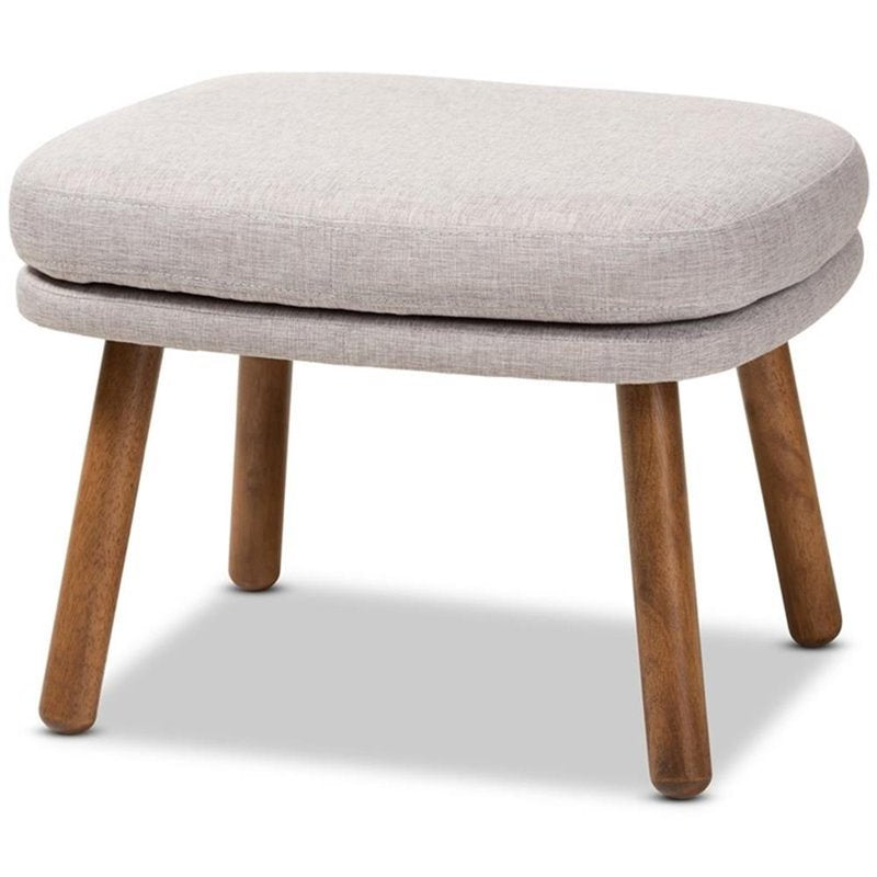 Lovise Ottoman - Mid-Century Modern Design with Foam Padding
