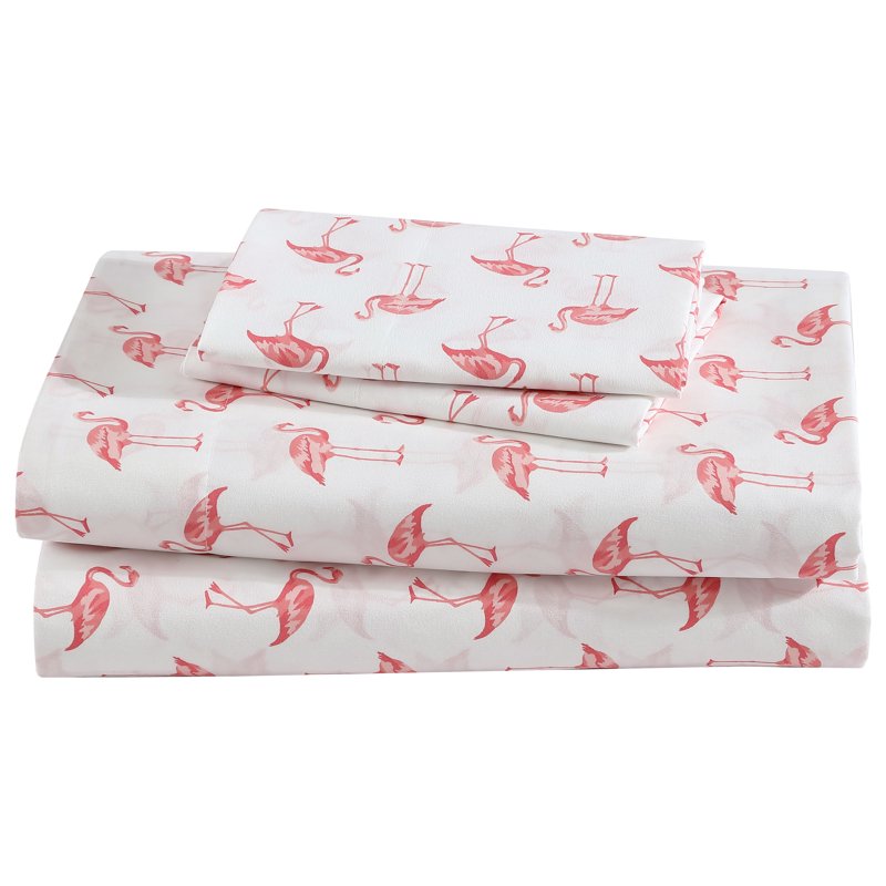 Queen Coastal Print Microfiber Sheet Set - Headed South