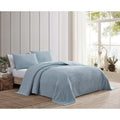 King Blue Chenille Bedspread - Beatrice Home Fashions Channel Style