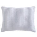 Beatrice Home Fashions Channel Chenille Standard Sham - White - Variation