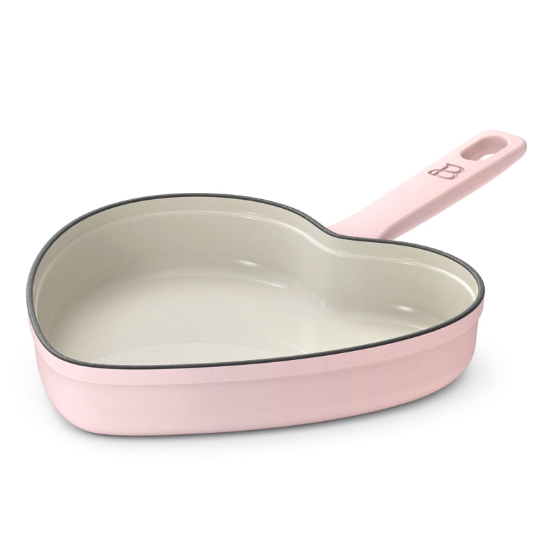 10" Enameled Cast Iron Heart Skillet - Pink Champagne