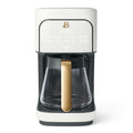 12-Cup Programmable Coffee Maker with 24-Hour Timer - White Icing