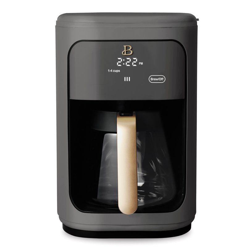 14-Cup Programmable Drip Coffee Maker with Touch Display - Oyster Grey