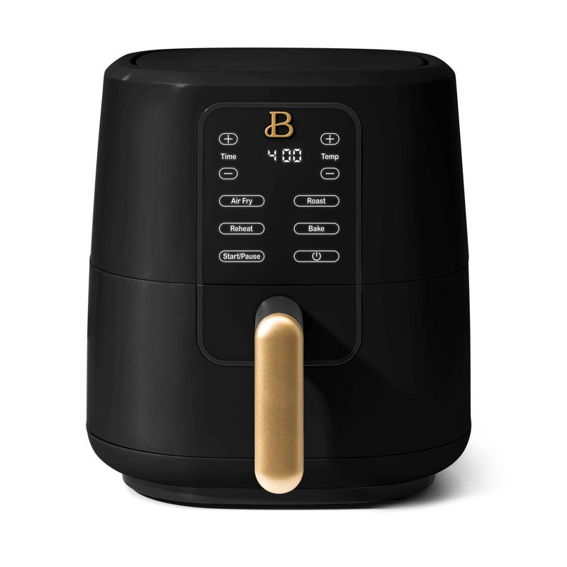 3 Qt Air Fryer with TurboCrisp Technology, Nonstick Ceramic - Black