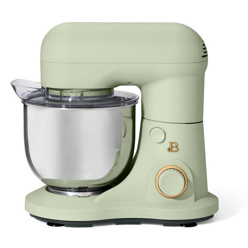 3.5 Qt Stand Mixer - Sage Green with Beater, Hook & Whisk