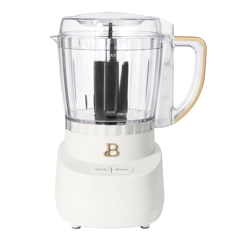 3-Cup Food Chopper - Compact Small Kitchen Appliance, White Icing