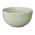 3-Piece Stoneware Nesting Mixing Bowl Set - Sage Green