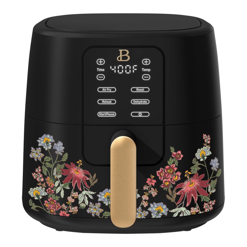 Beautiful 6 Qt Air Fryer with TurboCrisp Technology - Wildflower Black Sesame