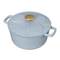 4 Quart Enameled Cast Iron Dutch Oven - Cornflower Blue