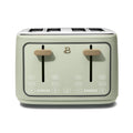 4-Slice Toaster with Touch-Activated Display - Sage Green