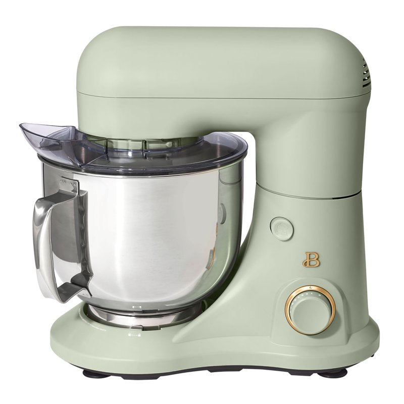 5.3 Qt Stand Mixer - Sage Green with Beater, Dough Hook, Whisk