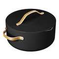 5 Quart Ceramic Nonstick Dutch Oven with Strainer Lid - Black Sesame