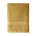 Dobby Bath Towel - Amber Yellow Solid Print, 100% Cotton, 56x30 Inches - Beautiful by Drew Barrymore