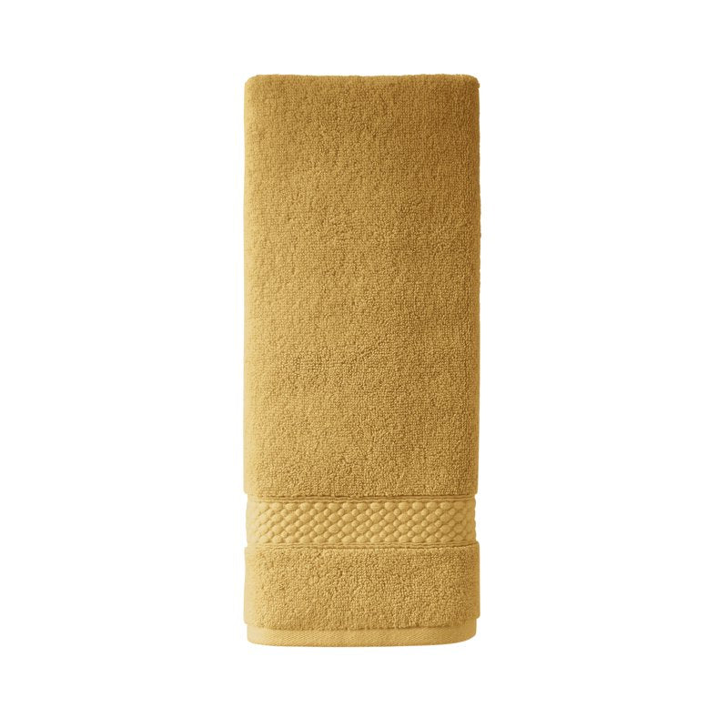 Dobby Hand Towel Amber Yellow - 100% Cotton, 28x16 inches - Beautiful by Drew Barrymore