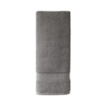Beautiful by Drew Barrymore Charcoal Gray Dobby Hand Towel - 100% Cotton, 28x16 Inches, Variation of THIS Listing