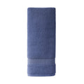 Beautiful by Drew Barrymore Dobby Hand Towel - Smokey Blue 28x16 Inches - 100% Cotton