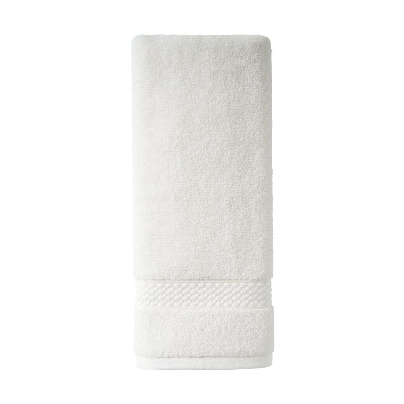 Off White Dobby Hand Towel - 100% Cotton, Drew Barrymore Collection