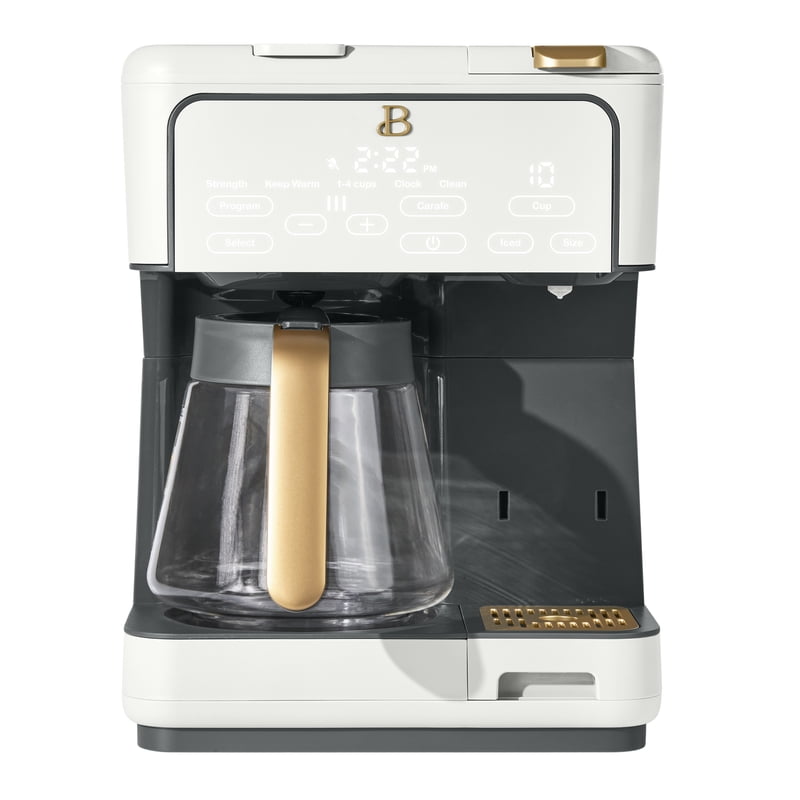 Multi-Brew 12-Cup Programmable Drip & Single-Serve Coffee Maker - White Icing