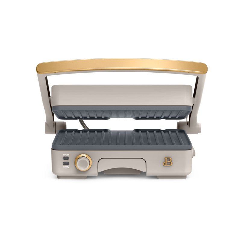2-in-1 Panini Press & Grill with Detachable Plates - Porcini Taupe