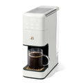 Programmable Single-Serve Coffee Maker with Built-In Grinder - White Icing