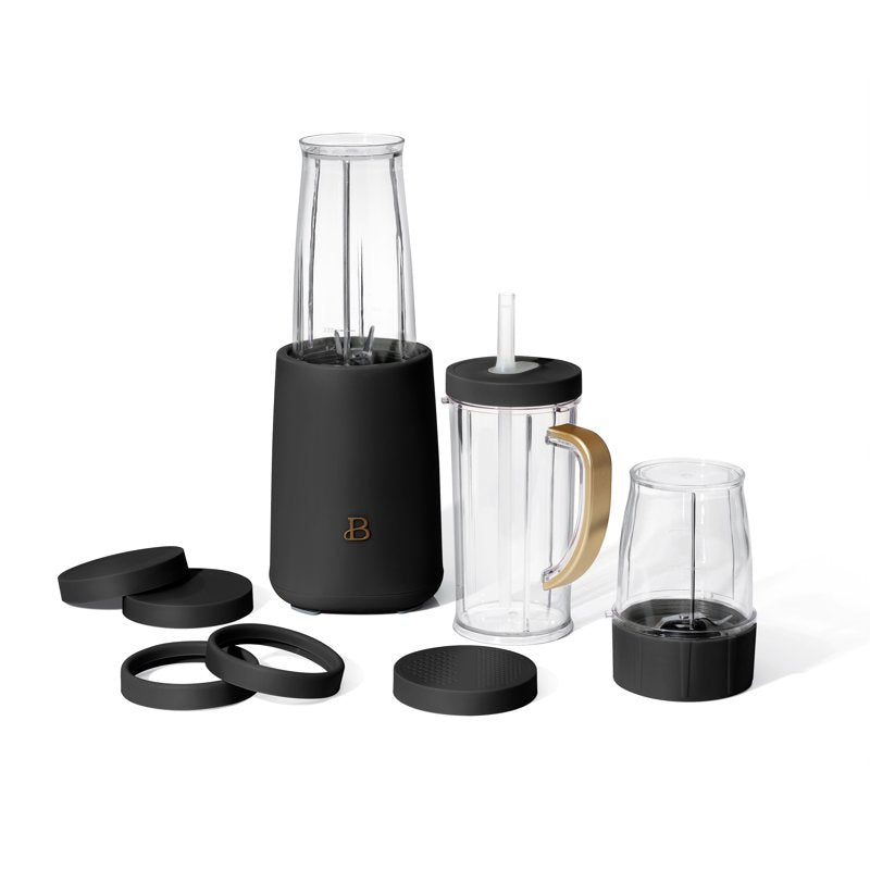 Personal Blender Set - 12 Pieces, 240W, Black Sesame