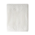 Textured Bath Towel Off White 56x30in - Soft 100% Cotton, Drew Barrymore