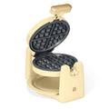 Rotating Belgian Waffle Maker - Buttercream, 900W, 7 Settings