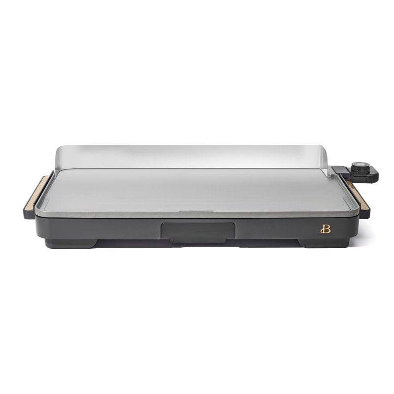 Extra Large Electric Griddle 12" x 22" - Non-Stick, Oyster Gray