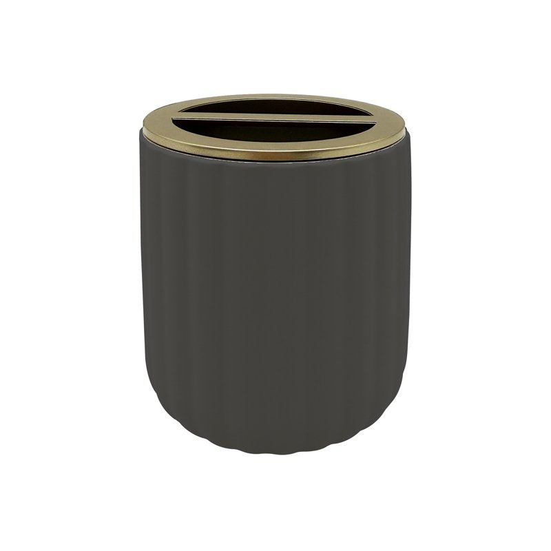 Beautiful by Drew Barrymore Toothbrush Holder - Dark Gray Ceramic