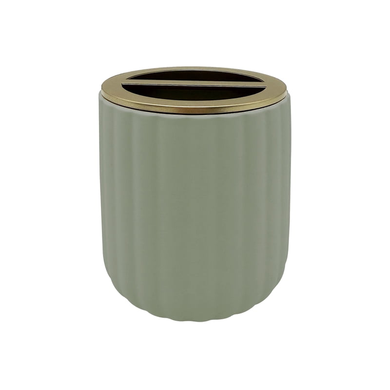 Ceramic Toothbrush Holder - Green, Modern Bathroom Organizer - Beautiful by Drew Barrymore