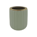 Ceramic Toothbrush Holder - Green, Modern Bathroom Organizer - Beautiful by Drew Barrymore
