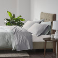 King Cooling Cotton Blend 4-Piece Sheet Set - Grey, 600 Thread Count