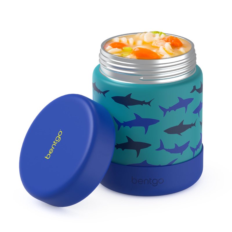 Kids Stainless Steel Food Jar - 11 fl oz Leak-Proof - Shark