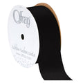 Black Grosgrain Ribbon 1.5 Inch Wide, 12 Feet - Craft & Gift Wrap