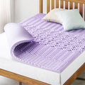 Queen 1.5-Inch 5-Zone Memory Foam Mattress Topper with Lavender Infusion
