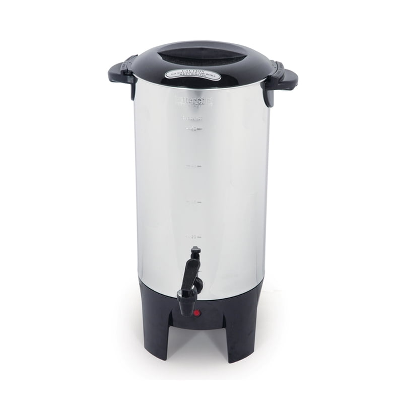 Stainless Steel 10-50 Cup Coffeemaker with Non-Drip Spout