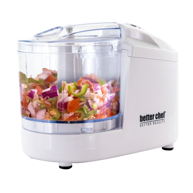 Compact 12 Ounce Chopper - White Kitchen Appliance