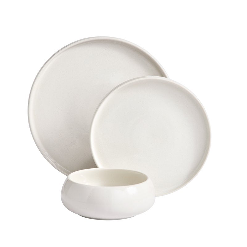 12-Piece Stoneware Dinnerware Set - Asher Collection