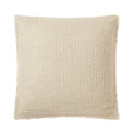Beige Decorative Throw Pillow 22x22 Inches - Textured Cotton-Polyester Accent Cushion - Variation of THIS listing