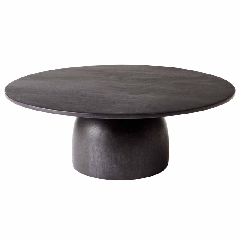 Elegant Black Wood Cake Stand for Desserts and Pastries