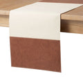 Table Runner - Brown, 14"W x 36"L - Easy Care Cotton