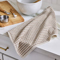 Terry Gingham Kitchen Towel - 18"x28" Latte Swirl