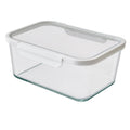 14 Cup Rectangle Glass Food Storage Container with Tritan Lid - 1 pc