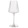 Ribbed Wine Glass - 17 oz Dishwasher Safe Drinkware