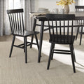 Gerald Dining Chairs Set of 2 - Black Ladder-Back Design