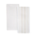 Oversized Kitchen Towels Set - 2 Pack Papyrus Beige/White